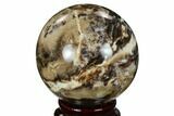 Black Opal Sphere - Madagascar #168561-1